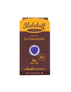 Tablettes Chocolat Noir Sucre Mûres 90g.