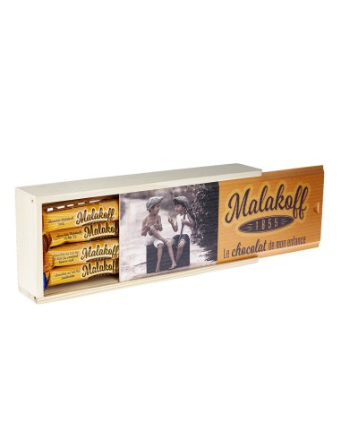 16 Chocolats Lait Noisettes Emballés Plumier Visuel Garçons 296g.