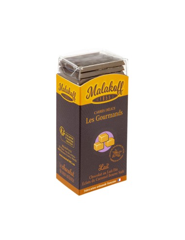 21 Carrés Délices Chocolat Lait Caramel 105g.