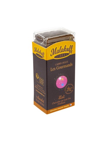 21 Carrés Délices Chocolat Lait Pétillant 105g.