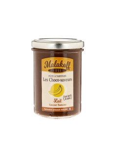 Pâte à tartiner Chocolat saveur Banane 240g.