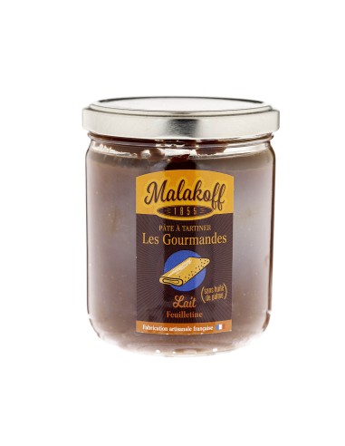 Pâte à tartiner Chocolat Feuilletine 450g.