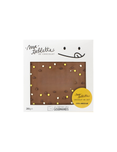 Tablette chocolat au lait 200g. - Sucre pétillant et Déco 3 chocolats