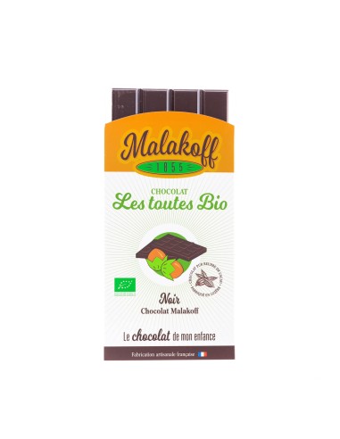 Tablette Chocolat Noir Noisettes BIO 85g.